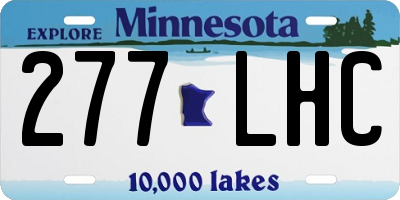 MN license plate 277LHC