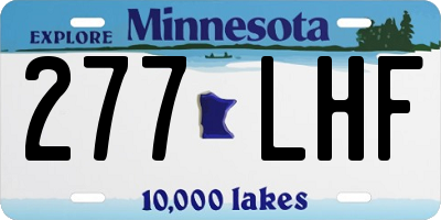 MN license plate 277LHF