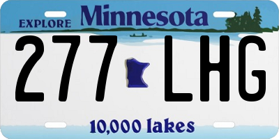 MN license plate 277LHG