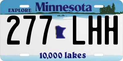 MN license plate 277LHH
