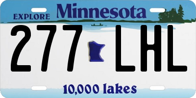 MN license plate 277LHL