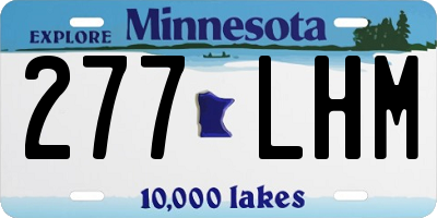 MN license plate 277LHM