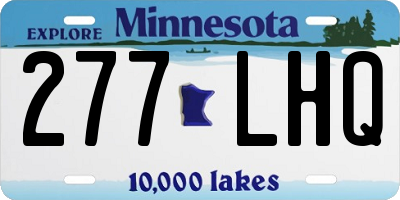 MN license plate 277LHQ