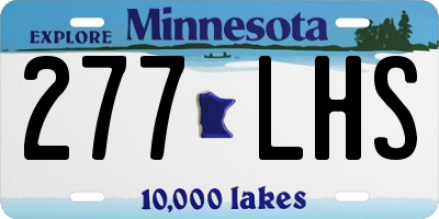 MN license plate 277LHS