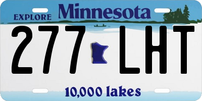 MN license plate 277LHT