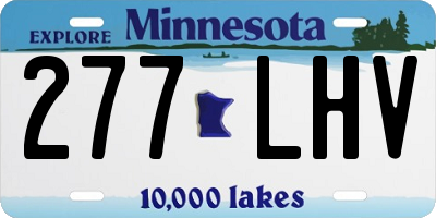MN license plate 277LHV