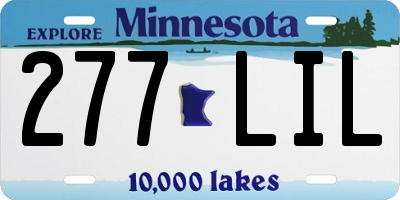 MN license plate 277LIL