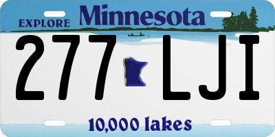 MN license plate 277LJI