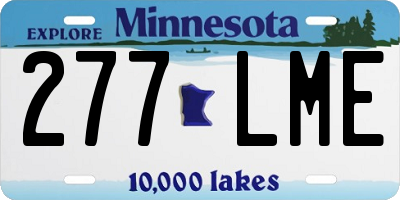 MN license plate 277LME