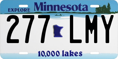 MN license plate 277LMY