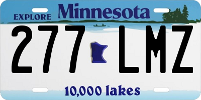 MN license plate 277LMZ