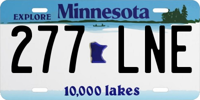 MN license plate 277LNE