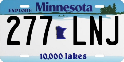 MN license plate 277LNJ