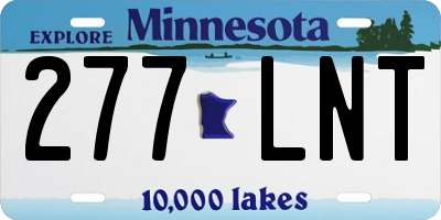 MN license plate 277LNT