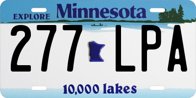 MN license plate 277LPA