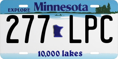MN license plate 277LPC