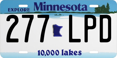 MN license plate 277LPD