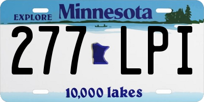 MN license plate 277LPI
