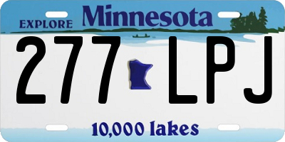MN license plate 277LPJ
