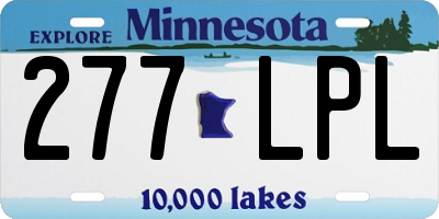 MN license plate 277LPL