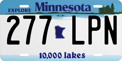MN license plate 277LPN