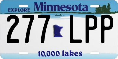 MN license plate 277LPP