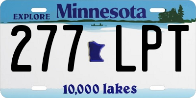 MN license plate 277LPT