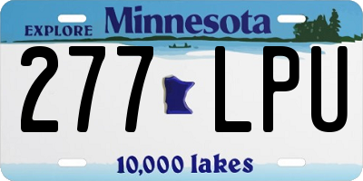 MN license plate 277LPU