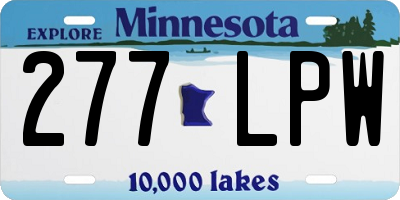 MN license plate 277LPW