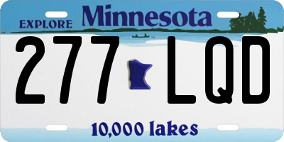 MN license plate 277LQD