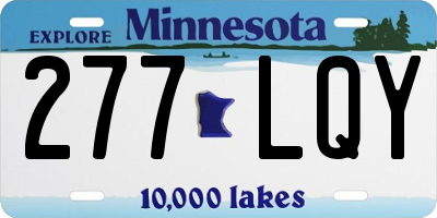 MN license plate 277LQY