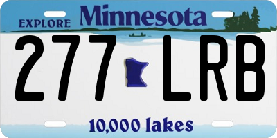 MN license plate 277LRB