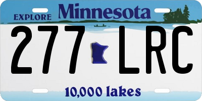 MN license plate 277LRC