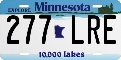MN license plate 277LRE