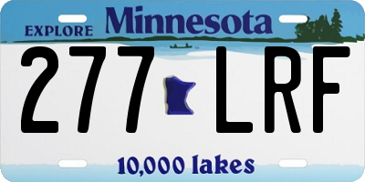 MN license plate 277LRF