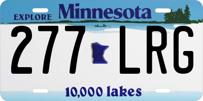 MN license plate 277LRG