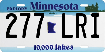 MN license plate 277LRI