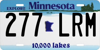 MN license plate 277LRM