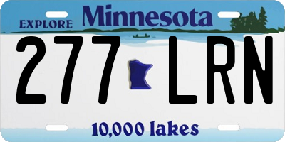MN license plate 277LRN