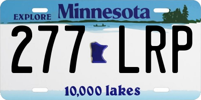 MN license plate 277LRP