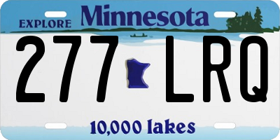 MN license plate 277LRQ