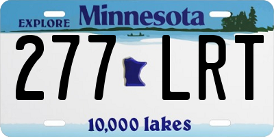 MN license plate 277LRT