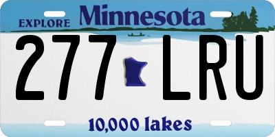 MN license plate 277LRU