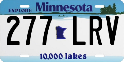 MN license plate 277LRV