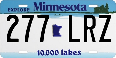 MN license plate 277LRZ