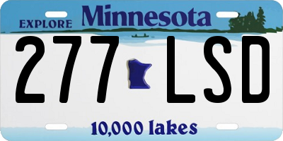 MN license plate 277LSD