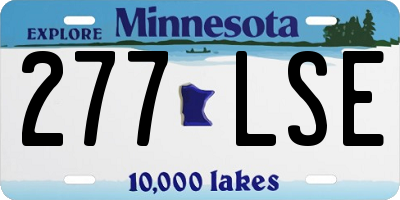 MN license plate 277LSE
