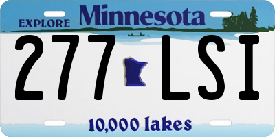 MN license plate 277LSI
