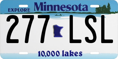 MN license plate 277LSL