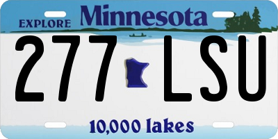 MN license plate 277LSU